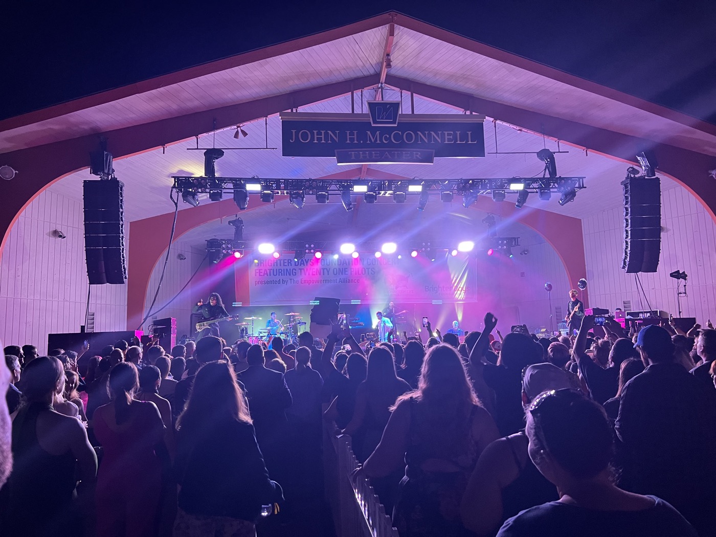 Outdoor pavilion concert